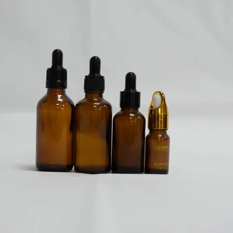 Botol kaca tersuai untuk minyak pati, pelbagai gaya & warna